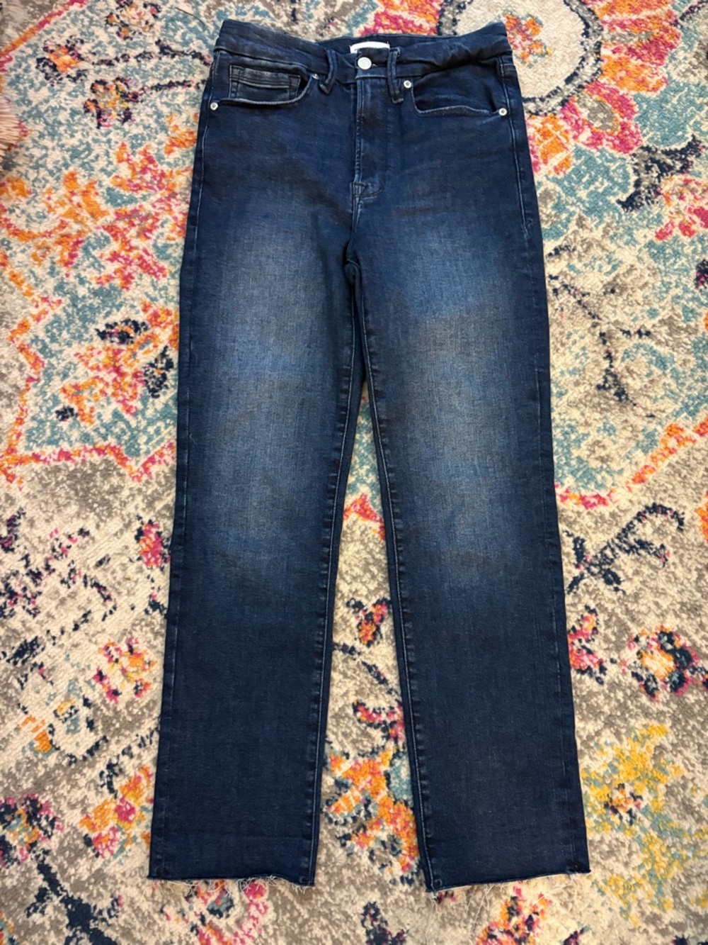 Good American Dark Indigo Always Fits Good Classic Jeans